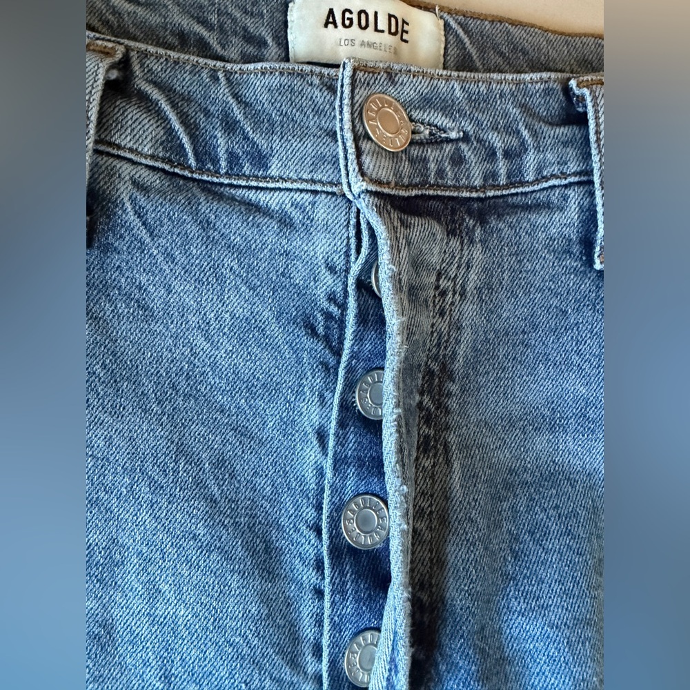 Agolde Light Blue Ankle Jeans - Picture 7 of 12